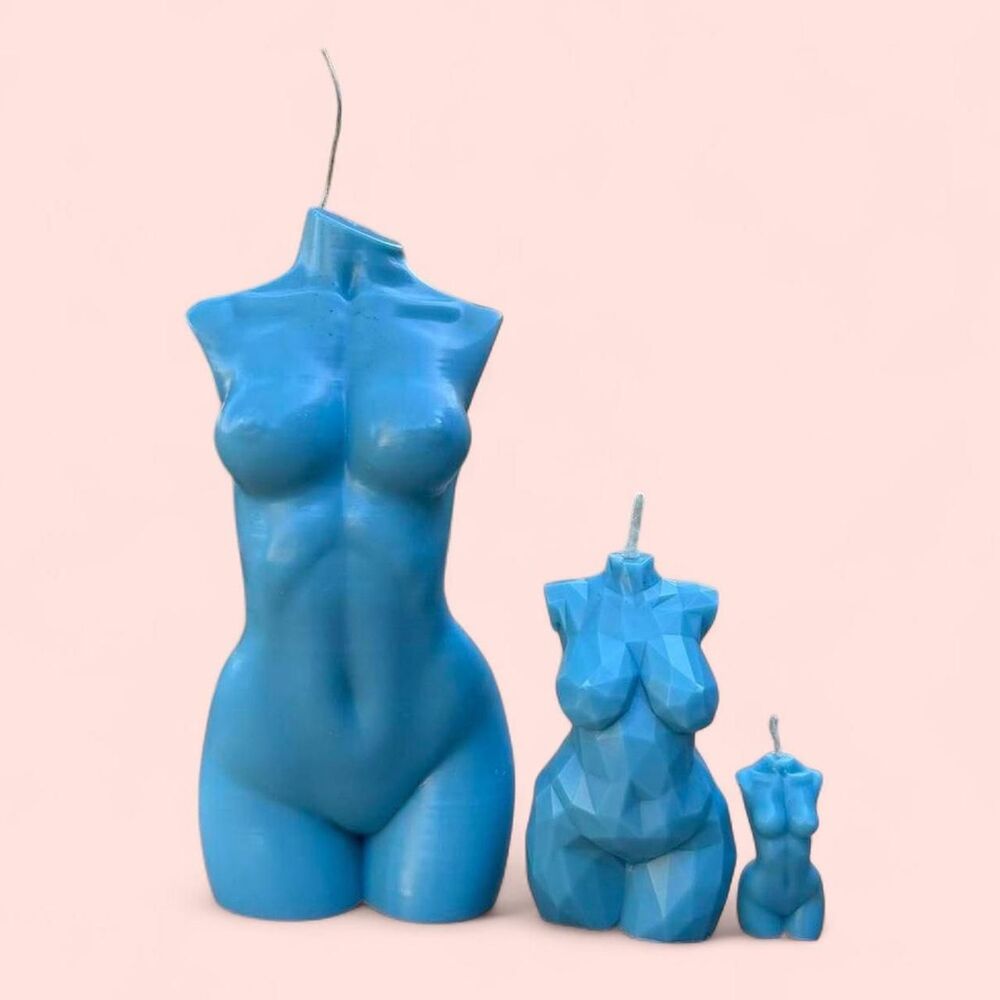 Handmade Goddess Candle XL| Female Torso Candle Set